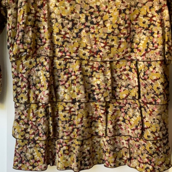 Pretty Fall Colors Ruffled Knit Top - Picture 3 of 5